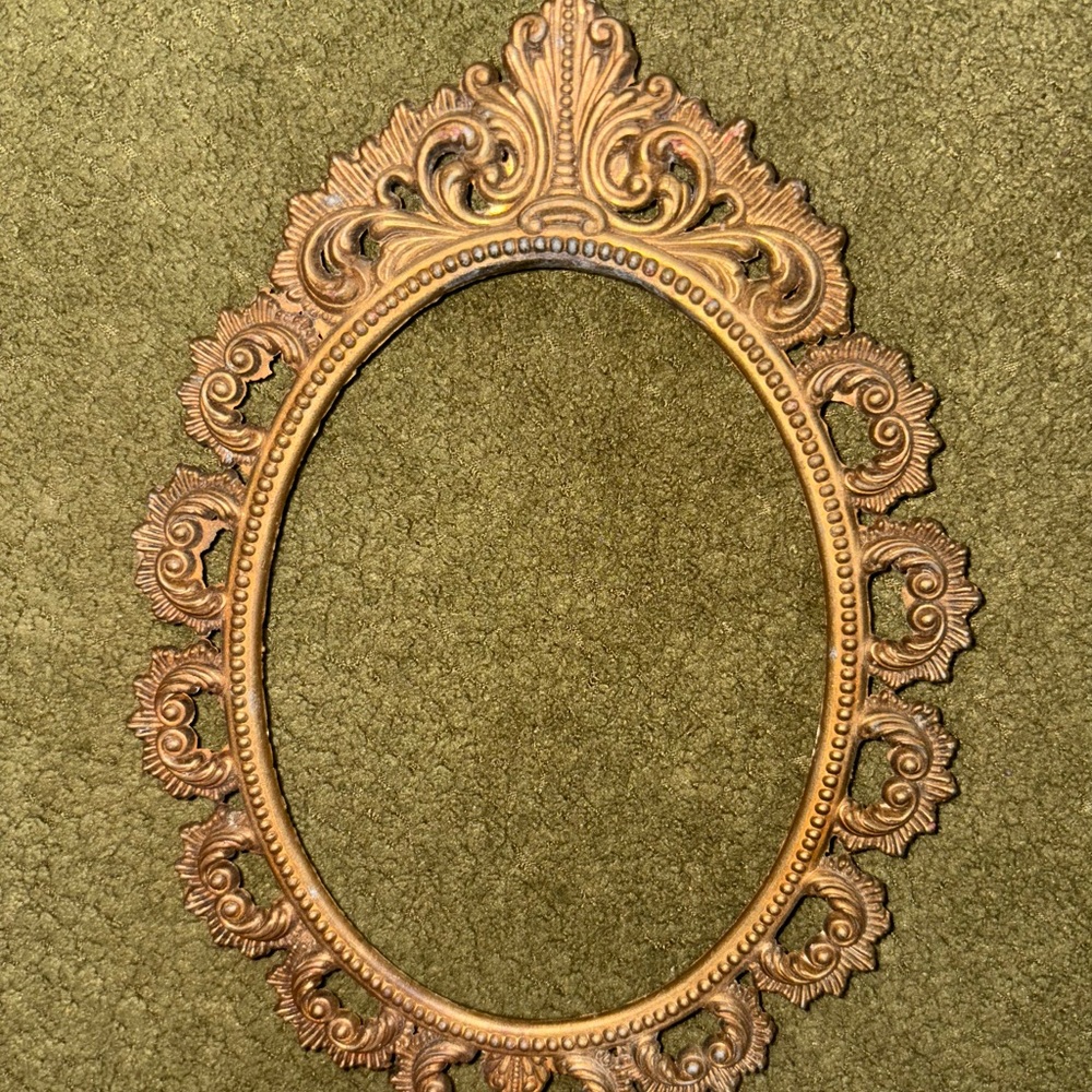 Vintage Brass Oval Frame FR1 BIS, Made in Italy